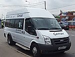 Бесплатный автобус Genser в пункт аренды автомобилей АрендаАвто-скм на Новорязанском шоссе
